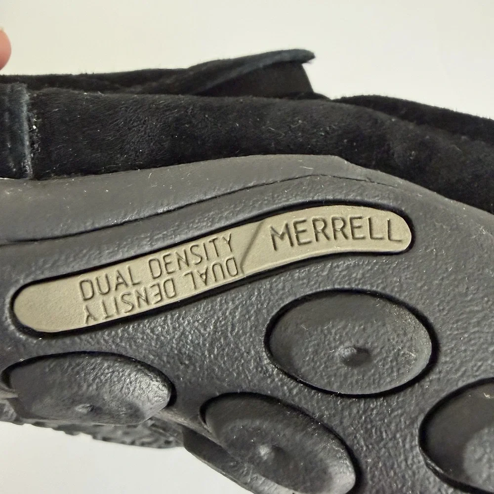 Merrell Jungle Moc Men's 8.5W Midnight Black Suede Slip-On Shoes